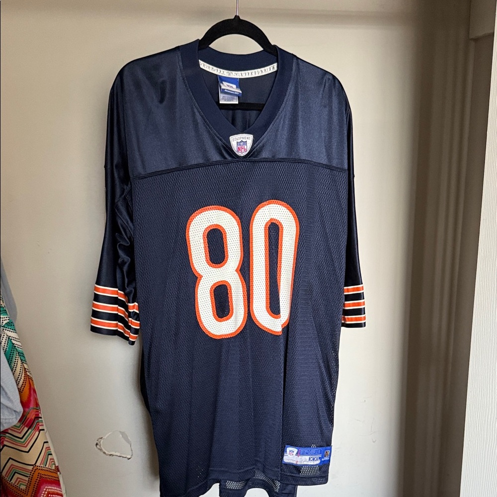 Reebok Dark Blue and Bright Orange Men's Jersey